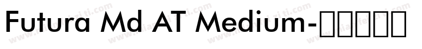 Futura Md AT Medium字体转换